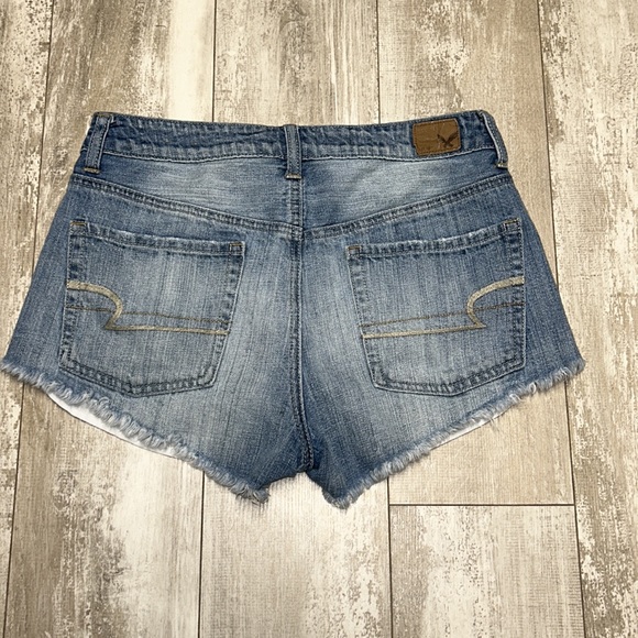 AMERICAN Eagle Jean High Rise Festival Denim Shorts - Picture 5 of 8